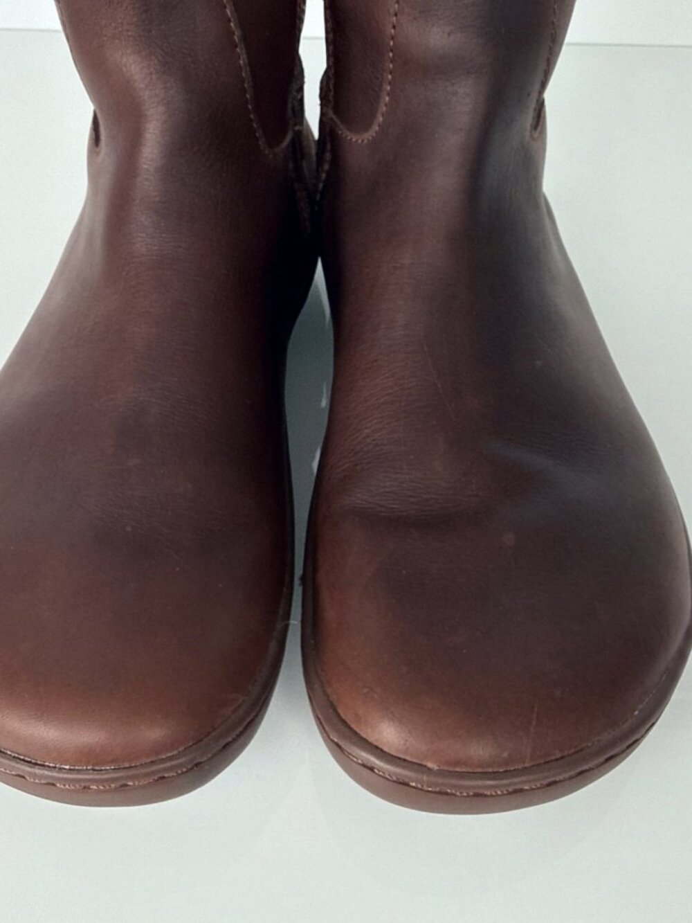 Vivobarefoot Knee-High Boots EUR 39L Brown Leather Wide Calf Zip - Picture 7 of 13